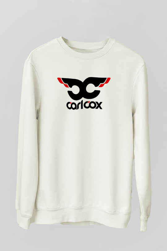 Carl Cox Beyaz Unisex Sweatshirt