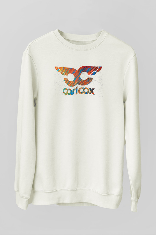 Carl Cox Beyaz Unisex Sweatshirt