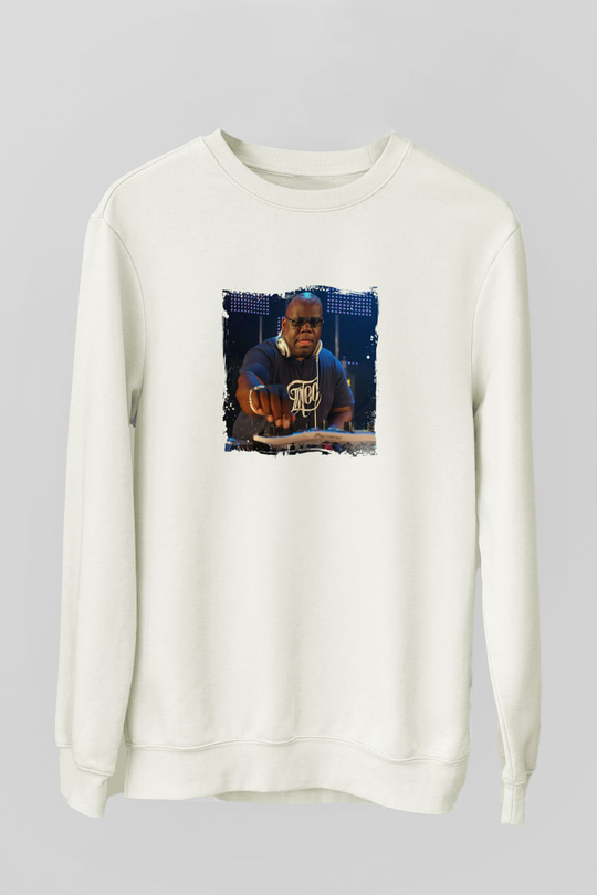 Carl CoxBaskılı Beyaz Sweatshirt