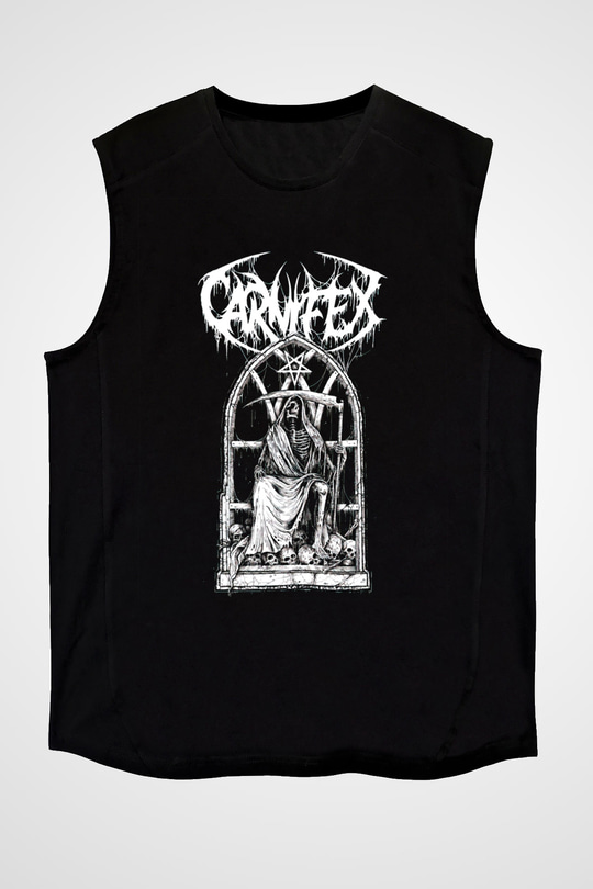 Carnifex Siyah Unisex Kolsuz Tişört