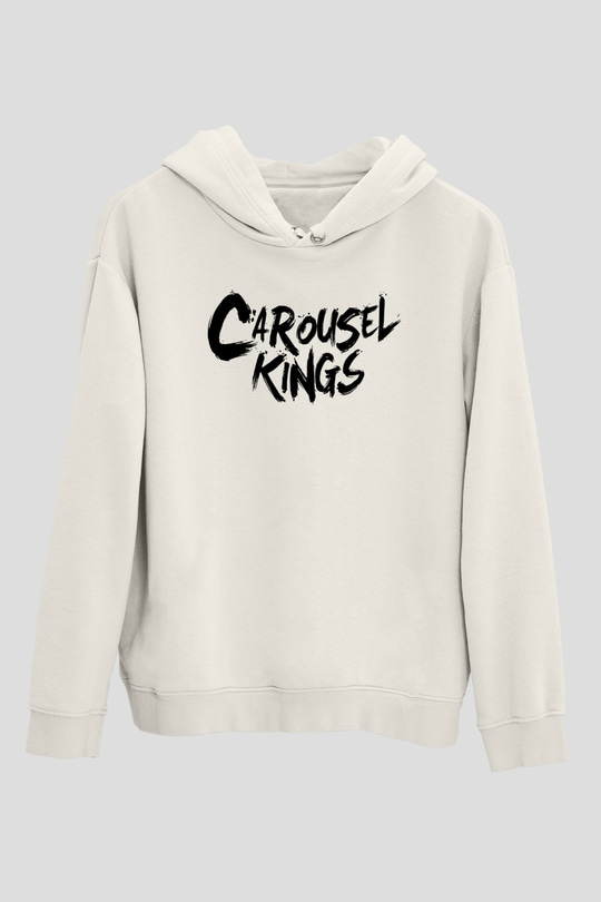 Carousel Kings Beyaz Unisex Kapüşonlu Sweatshirt