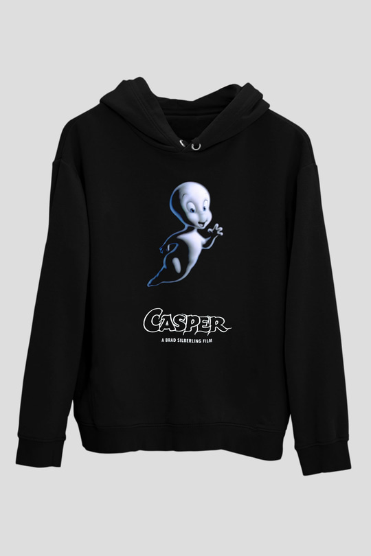 Casper the Friendly Ghost Siyah Unisex Hoodie