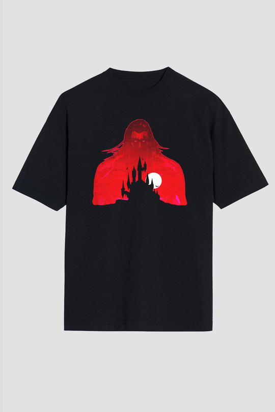 Castlevania: Lords of Shadow Siyah Unisex Oversize Tişört T-Shirt
