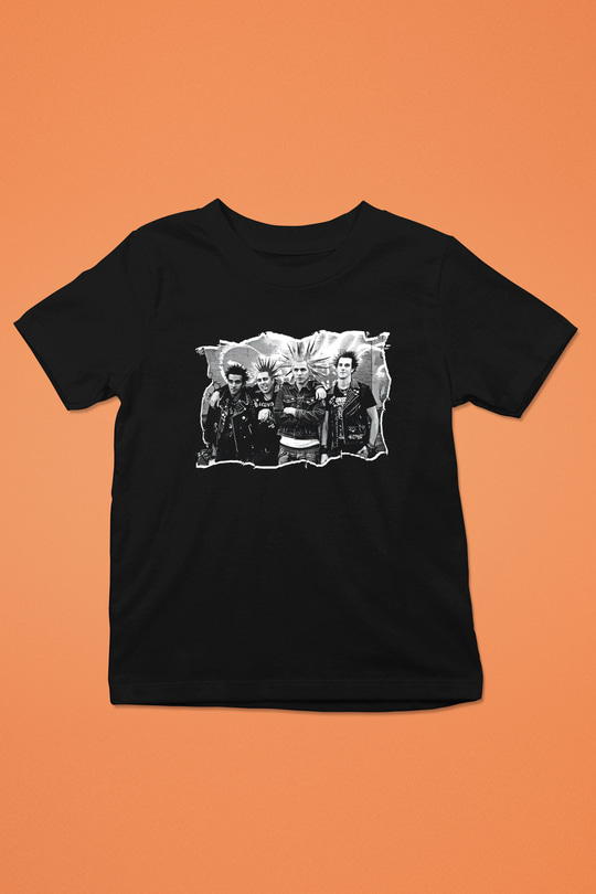 Casualties Baskılı Unisex Siyah Çocuk Tişört - Tshirt