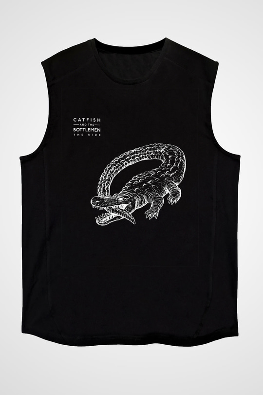 Catfish And The Bottlemen Baskılı Unisex Siyah Kolsuz Tişört