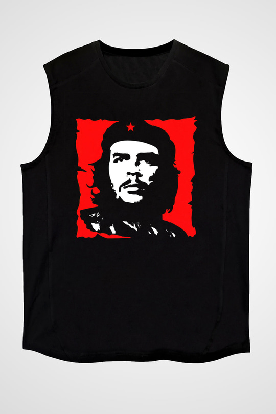 Che Guevara Siyah Unisex Kolsuz Tişört