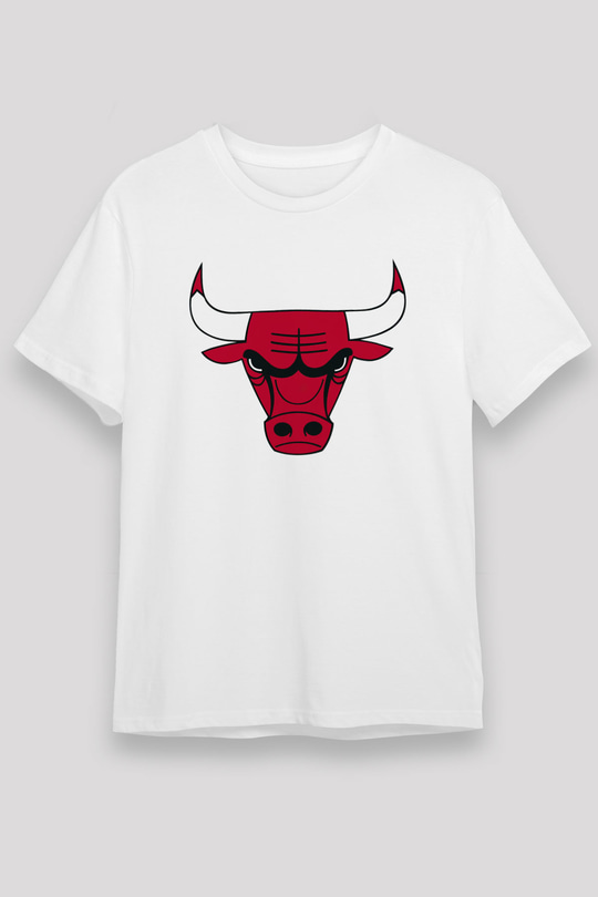 Chicago Bulls Beyaz Unisex Tişört T-Shirt - TişörtFabrikası