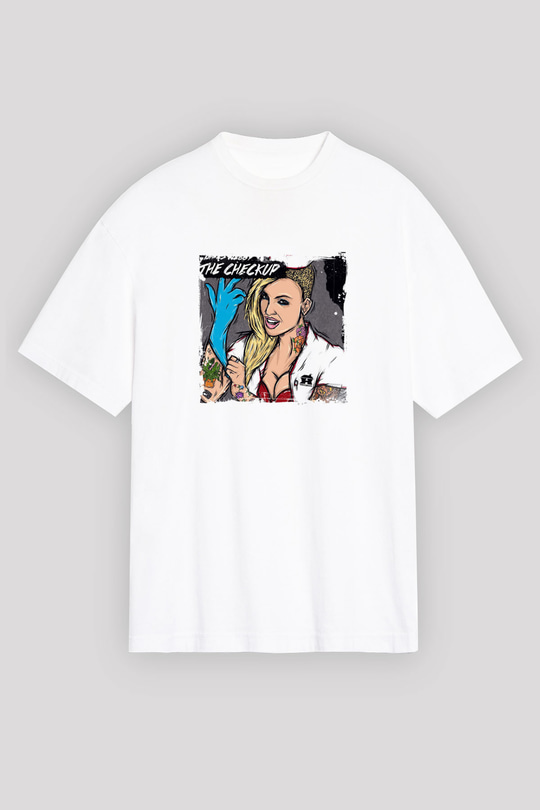 Chris Webby Baskılı Unisex Beyaz Tişört