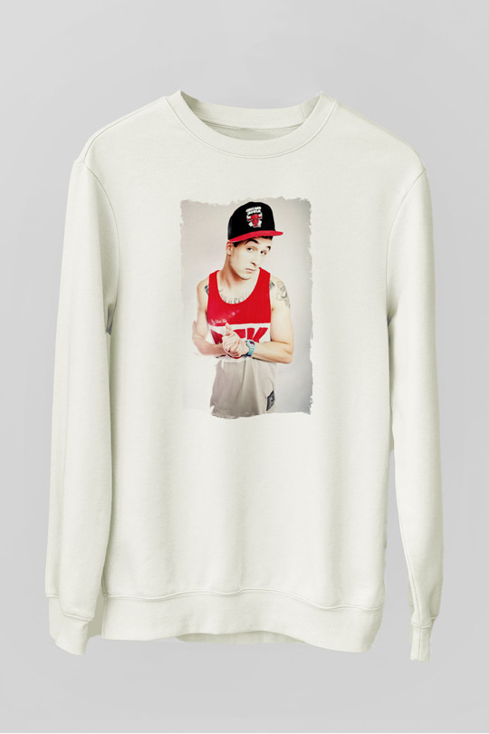 Chris Webby Beyaz Unisex Sweatshirt