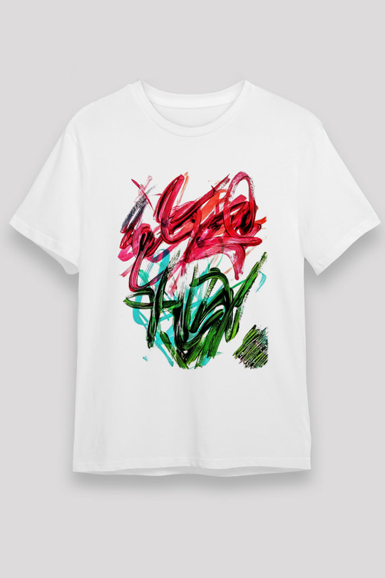Çiçek Beyaz Unisex Tişört T-Shirt - TişörtFabrikası