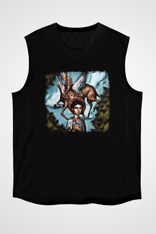 Circa Survive Baskılı Unisex Siyah Kolsuz Tişört