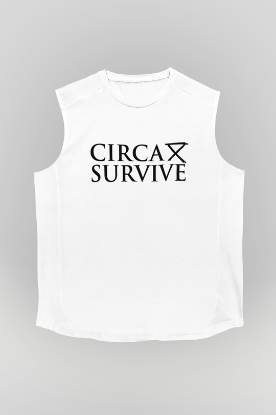 Circa Survive Beyaz Unisex Kolsuz Tişört