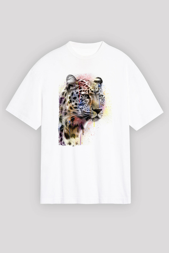 Çita Beyaz Unisex Tişört T-Shirt - TişörtFabrikası