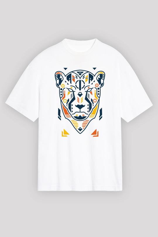 Çita Beyaz Unisex Tişört T-Shirt - TişörtFabrikası