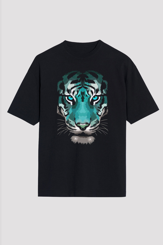Çita Siyah Unisex Tişört T-Shirt - TişörtFabrikası