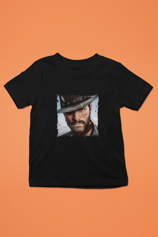Clint Eastwood Baskılı Unisex Siyah Çocuk Tişört