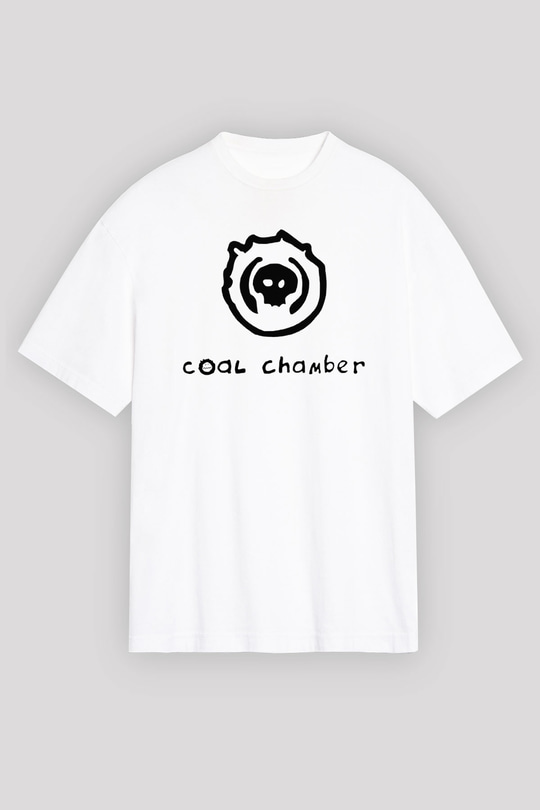 Coal Chamber Beyaz Unisex Oversize Tişört T-Shirt