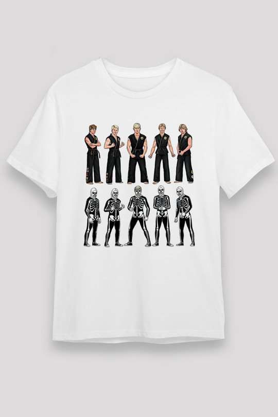 Cobra Kai Unisex Baskılı Beyaz Tişört - Tshirt