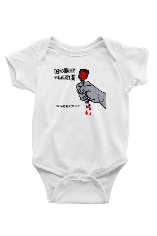 Cockney Rejects Baskılı Beyaz Unisex Bebek Body - Zıbın