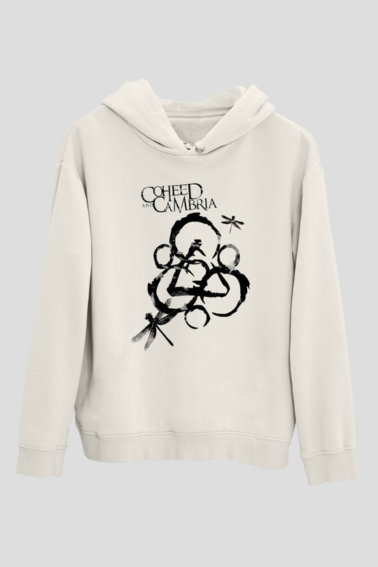 Coheed and Cambria Beyaz Unisex Kapüşonlu Sweatshirt