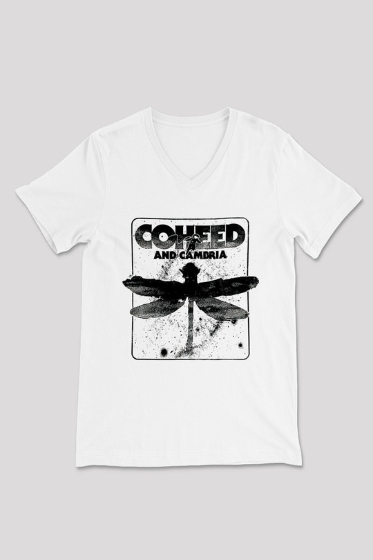 Coheed and Cambria Beyaz Unisex V Yaka Tişört