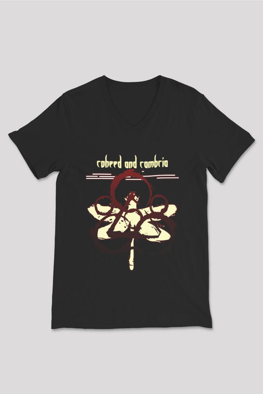 Coheed and Cambria Siyah Unisex V Yaka Tişört T-Shirt