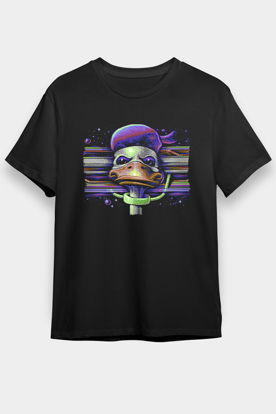Commodore 64 Baskılı Unisex Siyah Tişört - Tshirt
