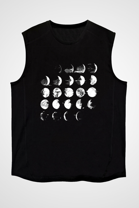 Converge Baskılı Unisex Siyah Kolsuz Tişört