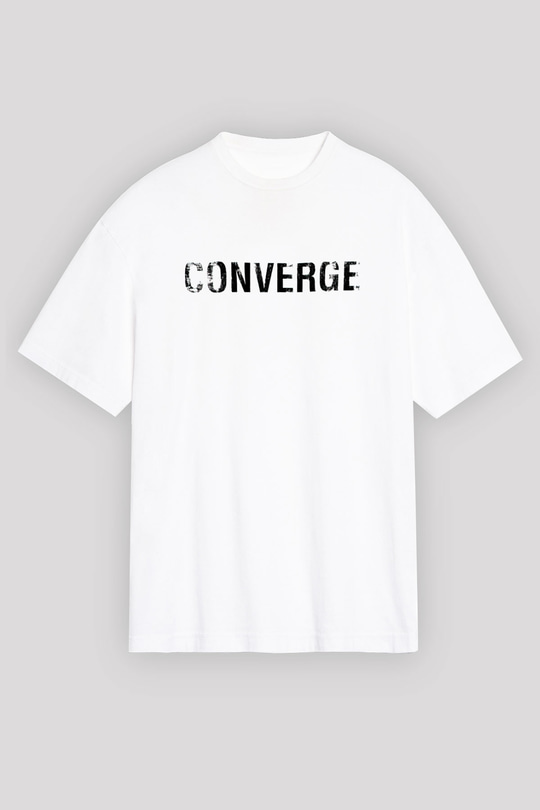 Converge Beyaz Unisex Oversize Tişört T-Shirt