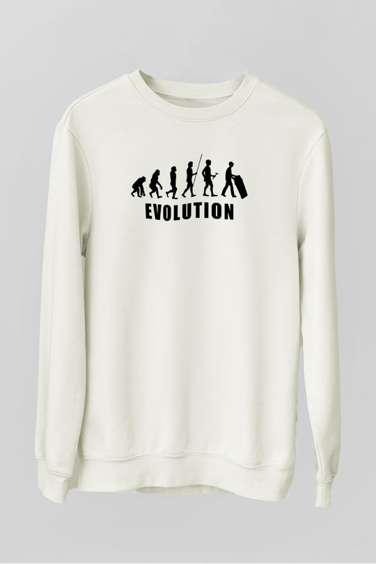 Çöpçü Beyaz Unisex Sweatshirt