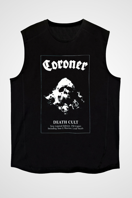 Coroner Siyah Unisex Kolsuz Tişört