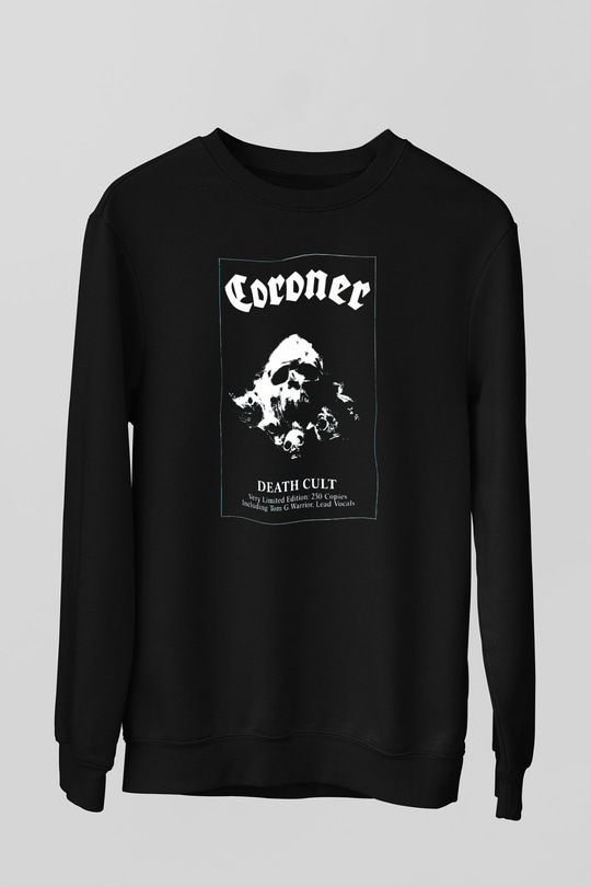 Coroner Siyah Unisex Sweatshirt