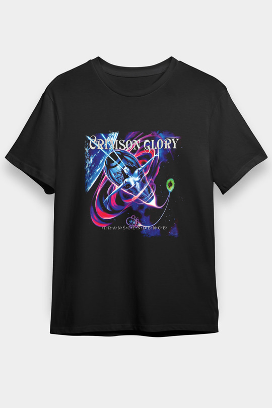 Crimson Glory Baskılı Unisex Siyah Tişört