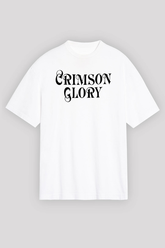 Crimson Glory Beyaz Unisex Oversize Tişört T-Shirt