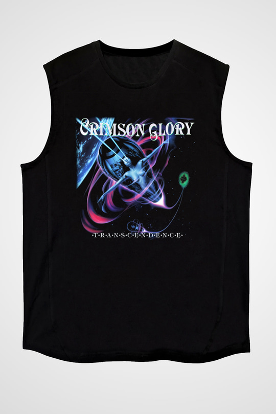 Crimson Glory Siyah Unisex Kolsuz Tişört