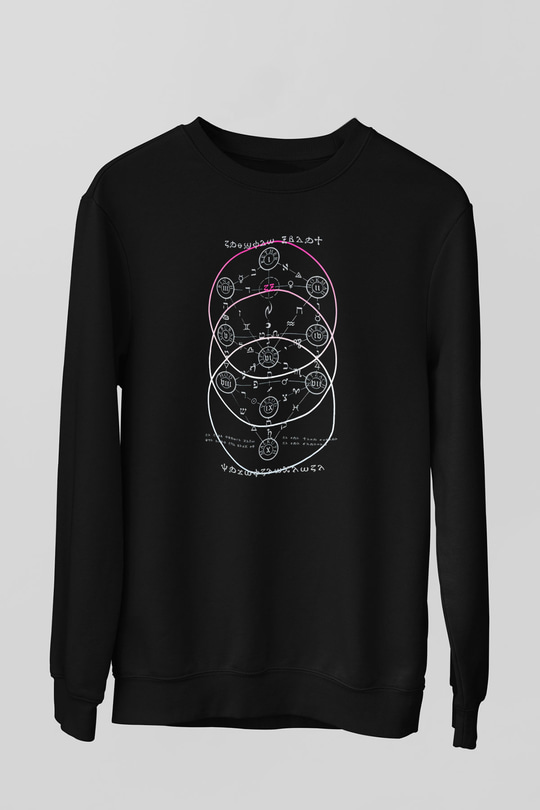 Crimson Glory Siyah Unisex Sweatshirt