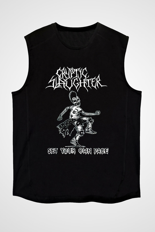 Cryptic Slaughter Siyah Unisex Kolsuz Tişört