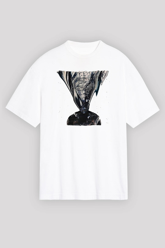 Crystal Lake Baskılı Beyaz Unisex Oversize Tişört - Tshirt