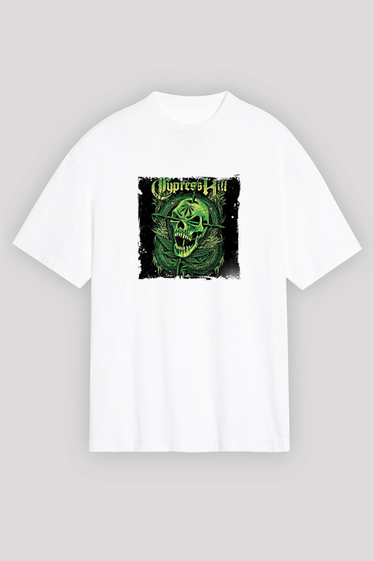 Cypress Hill Baskılı Unisex Beyaz Tişört