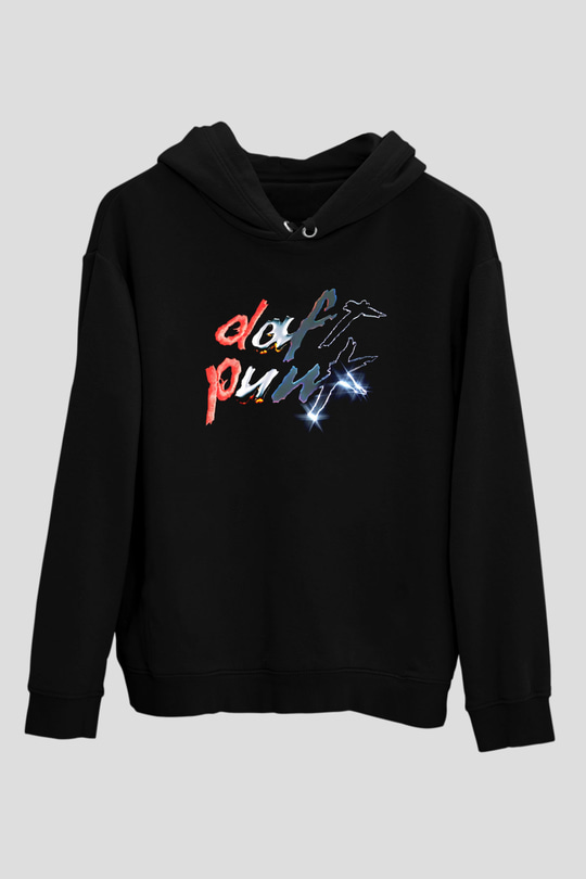 Daft Punk Siyah Unisex Hoodie