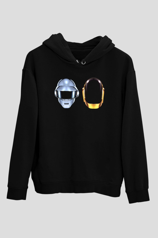 Daft Punk Siyah Unisex Hoodie