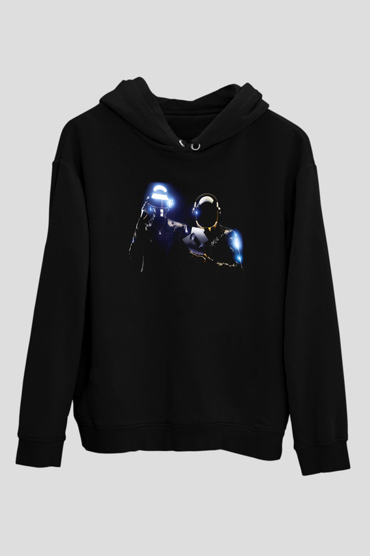 Daft Punk Siyah Unisex Hoodie