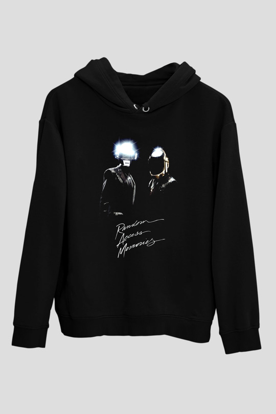 Daft Punk Siyah Unisex Hoodie