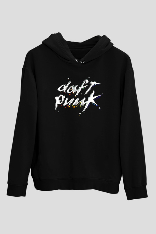Daft Punk Siyah Unisex Hoodie