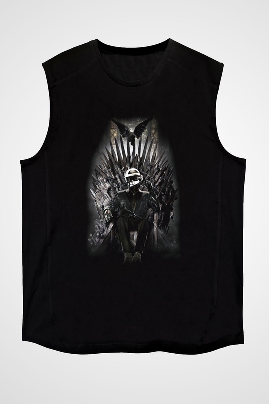 Daft Punk Siyah Unisex Kolsuz Tişört