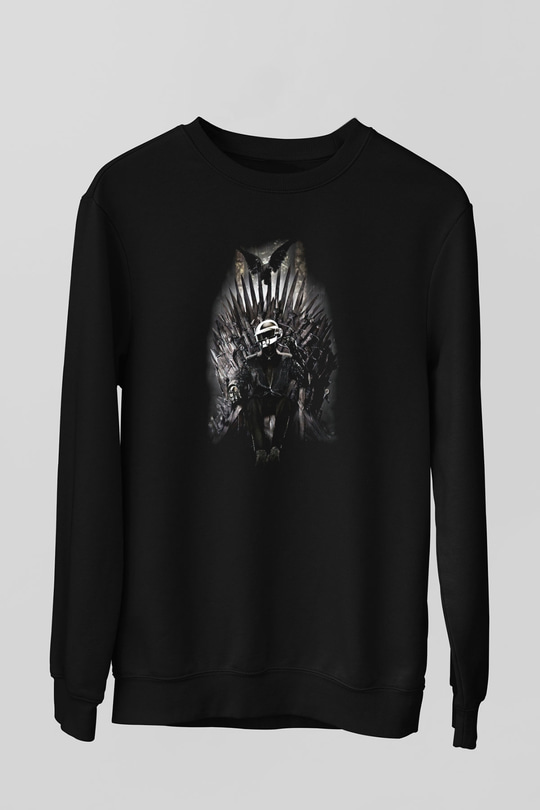 Daft Punk Siyah Unisex Sweatshirt