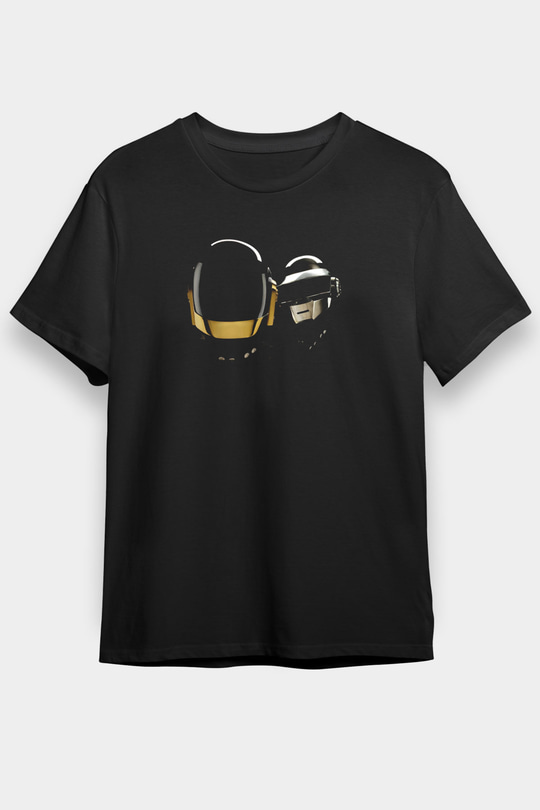 Daft Punk Siyah Unisex Tişört T-Shirt - TişörtFabrikası