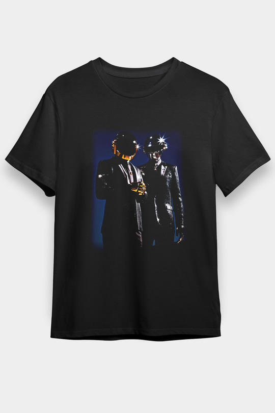 Daft Punk Siyah Unisex Tişört T-Shirt - TişörtFabrikası