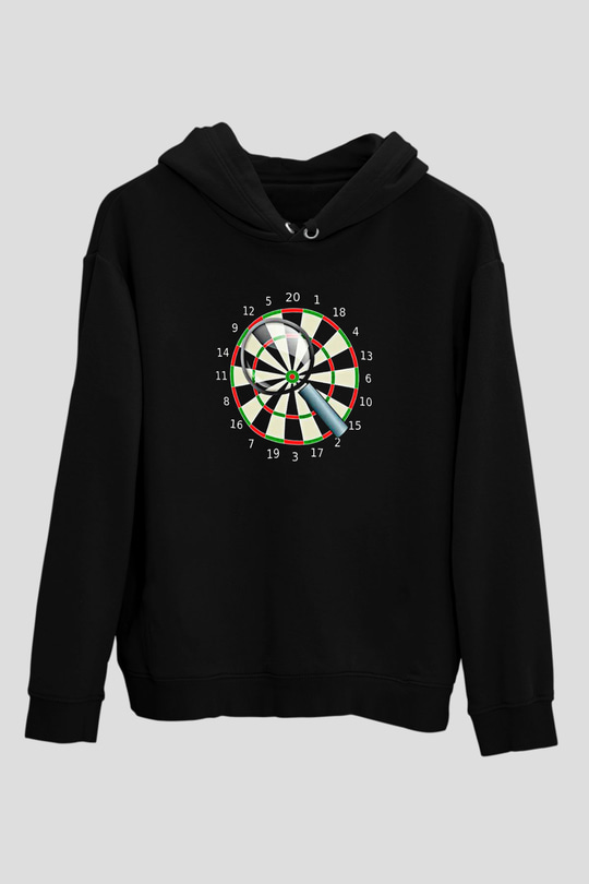 Dalgıçlık - Mountaineering Baskılı Unisex Siyah Hoodie