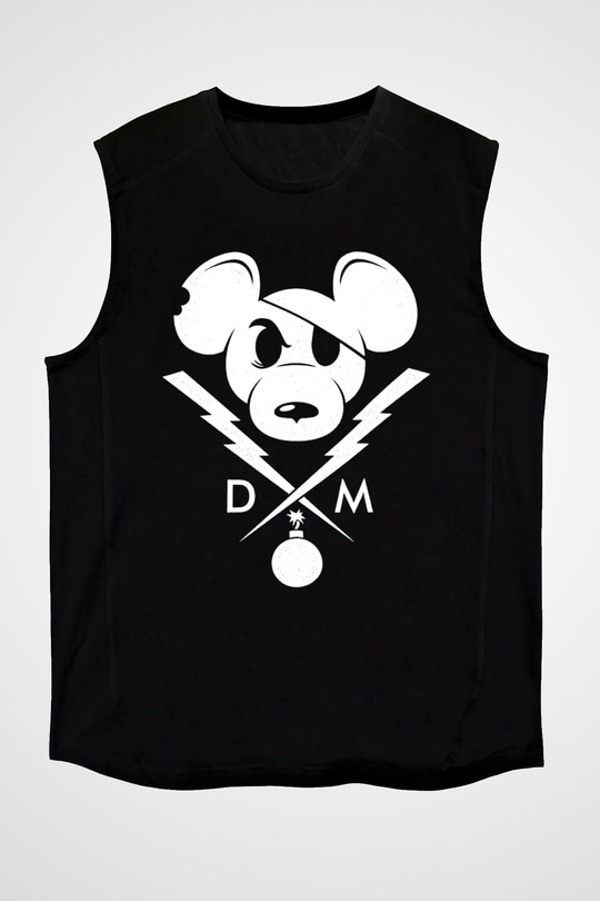 Danger Mouse Siyah Unisex  Kolsuz Tişört